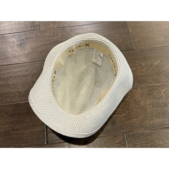 AMIANI Paper Ivory Fedora One Size Hat - Picture 7 of 9